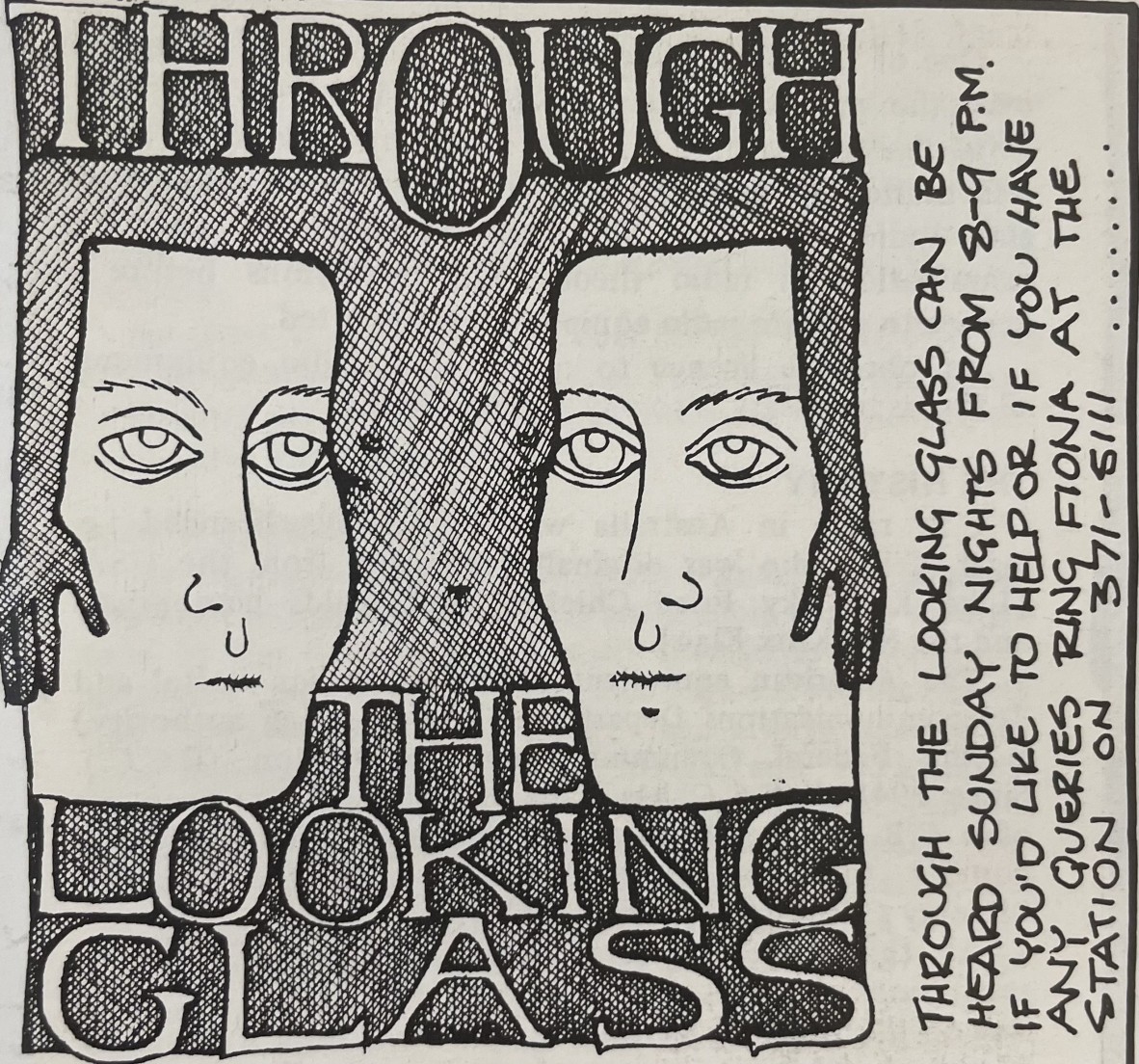 Through the Looking Glass artwork circa 1977.
