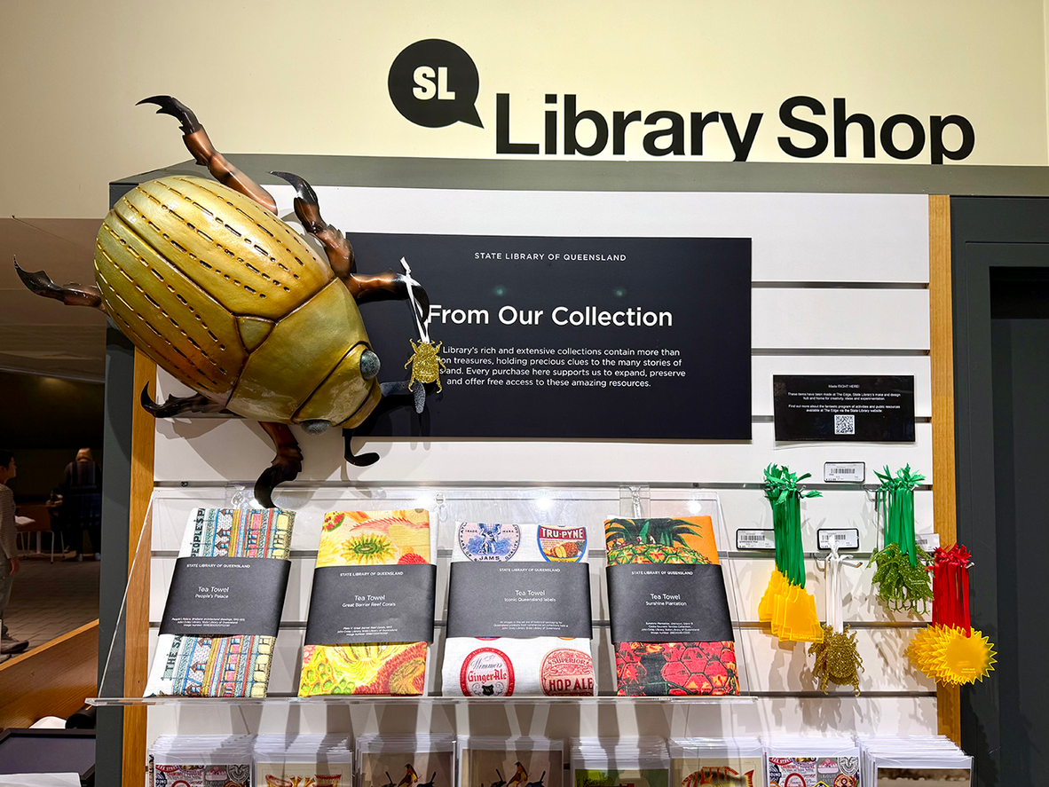 Christmas Beetles at Library Shop
