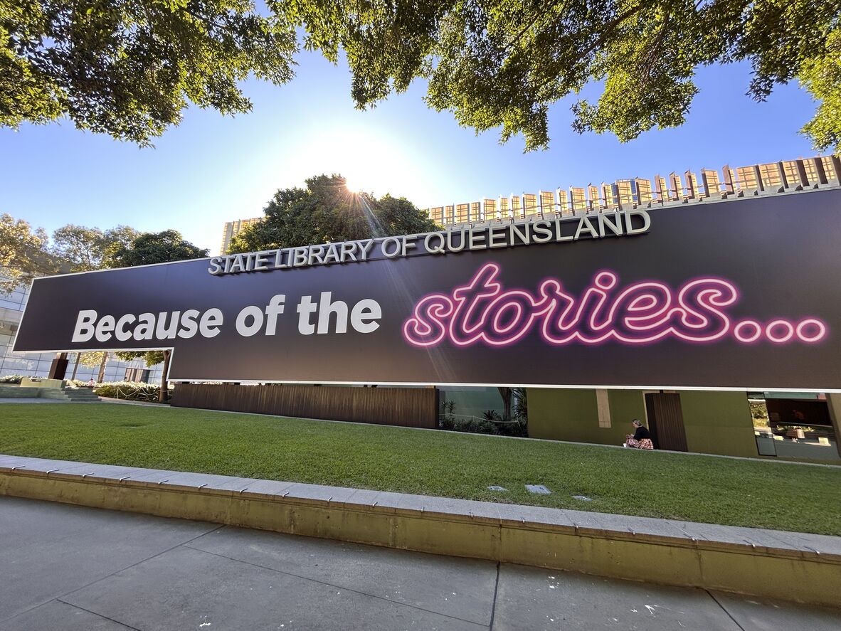 "Because of the stories"—a phrase that captures the spirit of State Library’s work.  