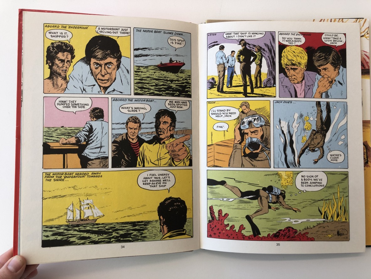 Comic Peril Below - Barrier Reef annual 1972. Pg 34 & 35. 