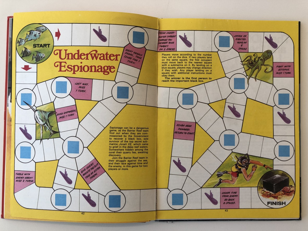 Underwater Espionage Game - Barrier Reef annual 1972. Pg 42 & 43.