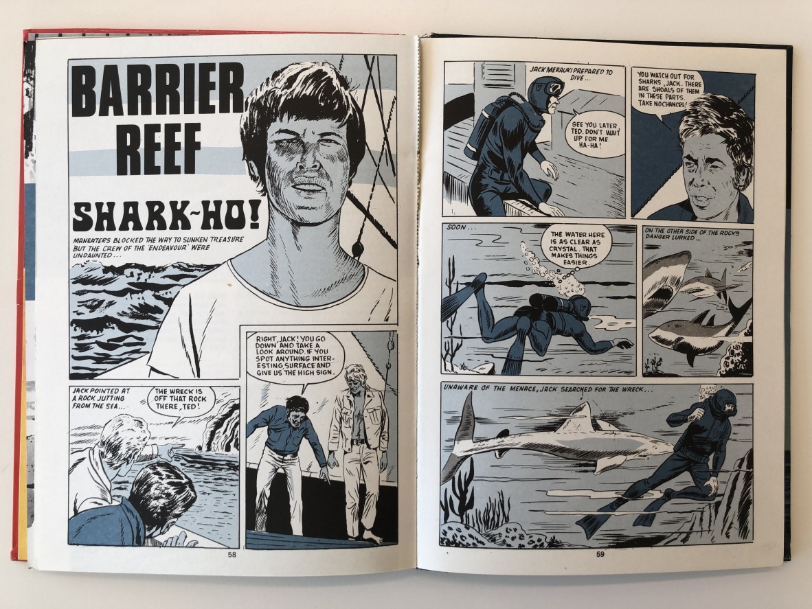 Comic Shark Ho! - Barrier Reef annual 1972. Pg 58 & 59. 