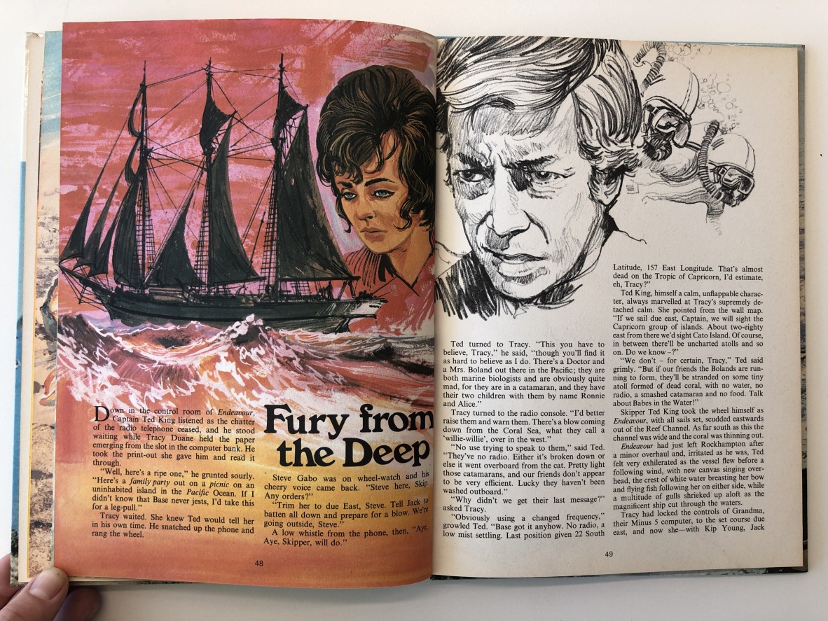 Adventure Story - Fury from the deep - Barrier Reef annual 1973 Pg 48  49 
