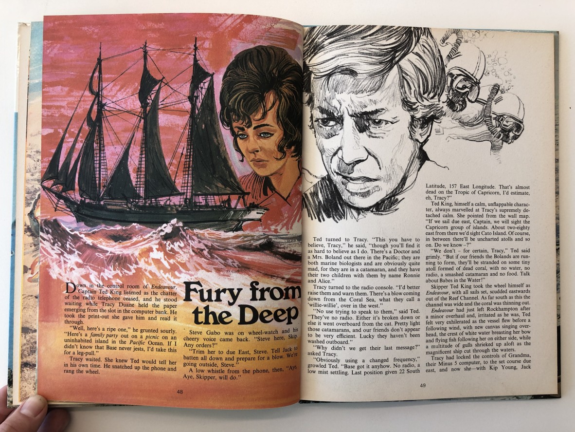 Adventure Story - Fury from the deep - Barrier Reef annual 1973. Pg 48 & 49. 