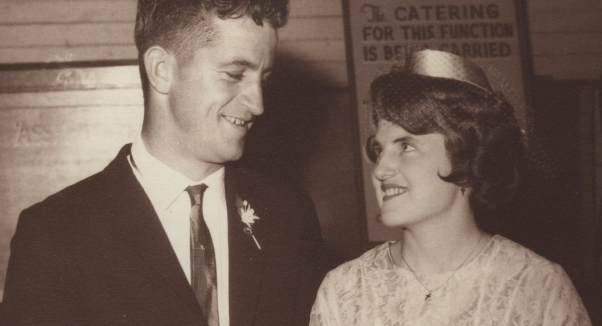 Jean and John Hoffman at their Wedding 1965