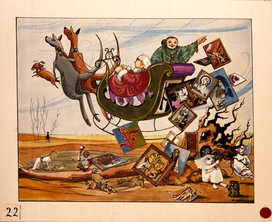 he last Christmas card sent by the Johnstones at the closure of the Gallery in 1972