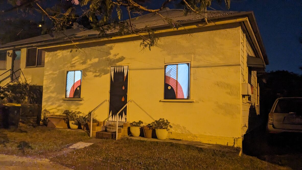 Scary House decorations
