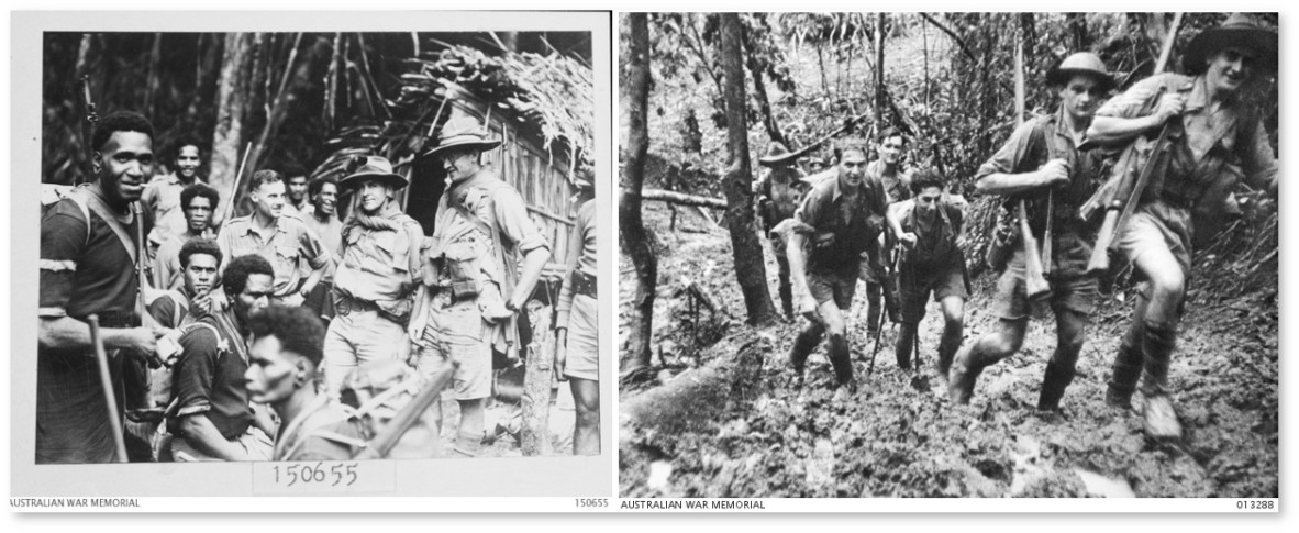 New Guinea and Australian soldiers, 1942