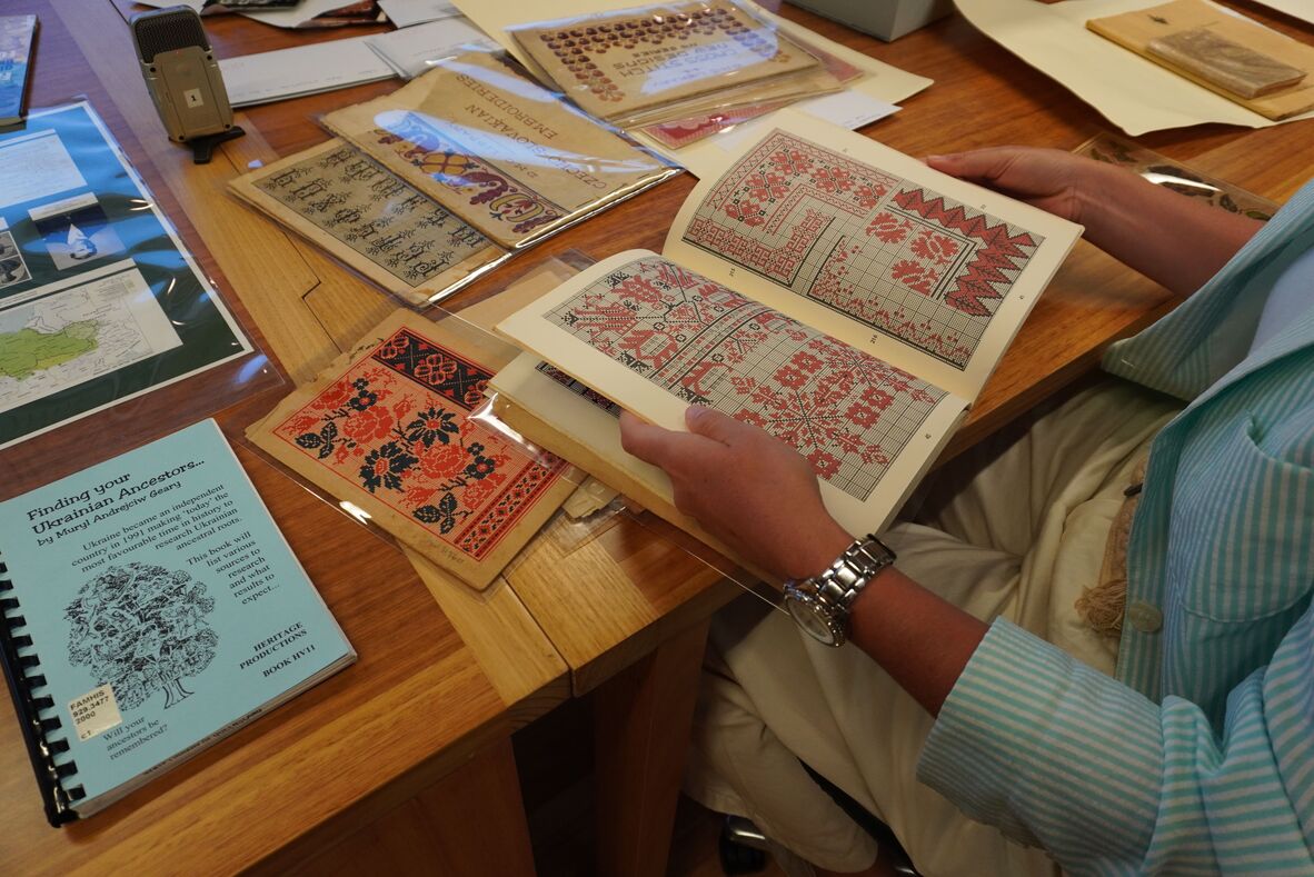 Embroidery books from the Pavlyshyn’s collection.