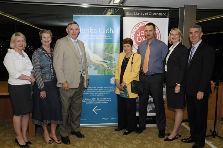 Members of Margaret Lawrie’s family attended the official launch of the exhibition Meriba Gidhal: Torres Strait Island treasures of the Margaret Lawrie Collection, October 2009 