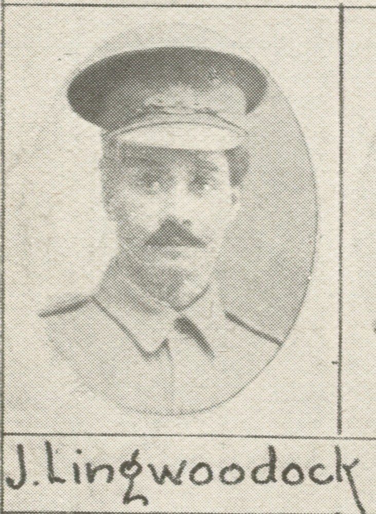 J. Lingwoodock, one of the soldiers photographed in The Queenslander Pictorial, supplement to The Queenslander, 1917