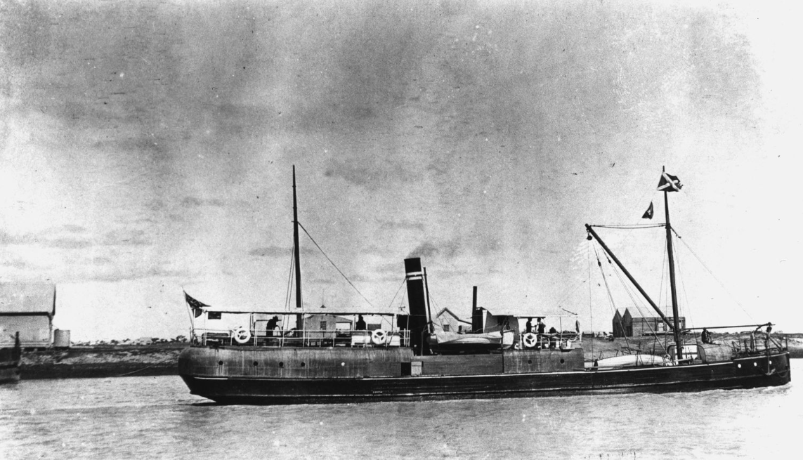 The 'Dugong' leaving Normanton. John Oxley Library, State Libary of Queensland. Neg. 142191