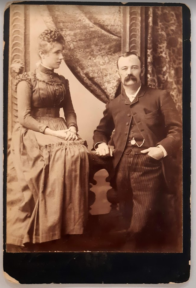 Sarah Boulton and George Campbell ca 1895 6820 Ronald Monroe Photographs John Oxley Library State Library of Queensland