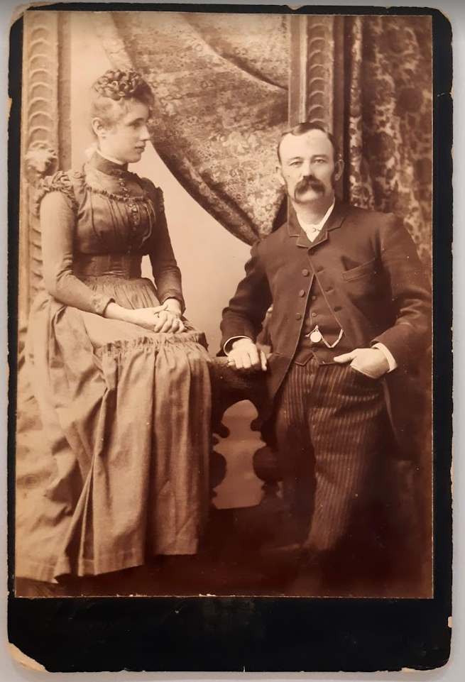 Sarah Boulton and George Campbell, ca 1895. 6820 Ronald Monroe Photographs. John Oxley Library, State Library of Queensland.