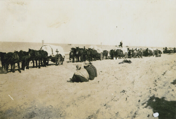 Wounded soldiers, 1916