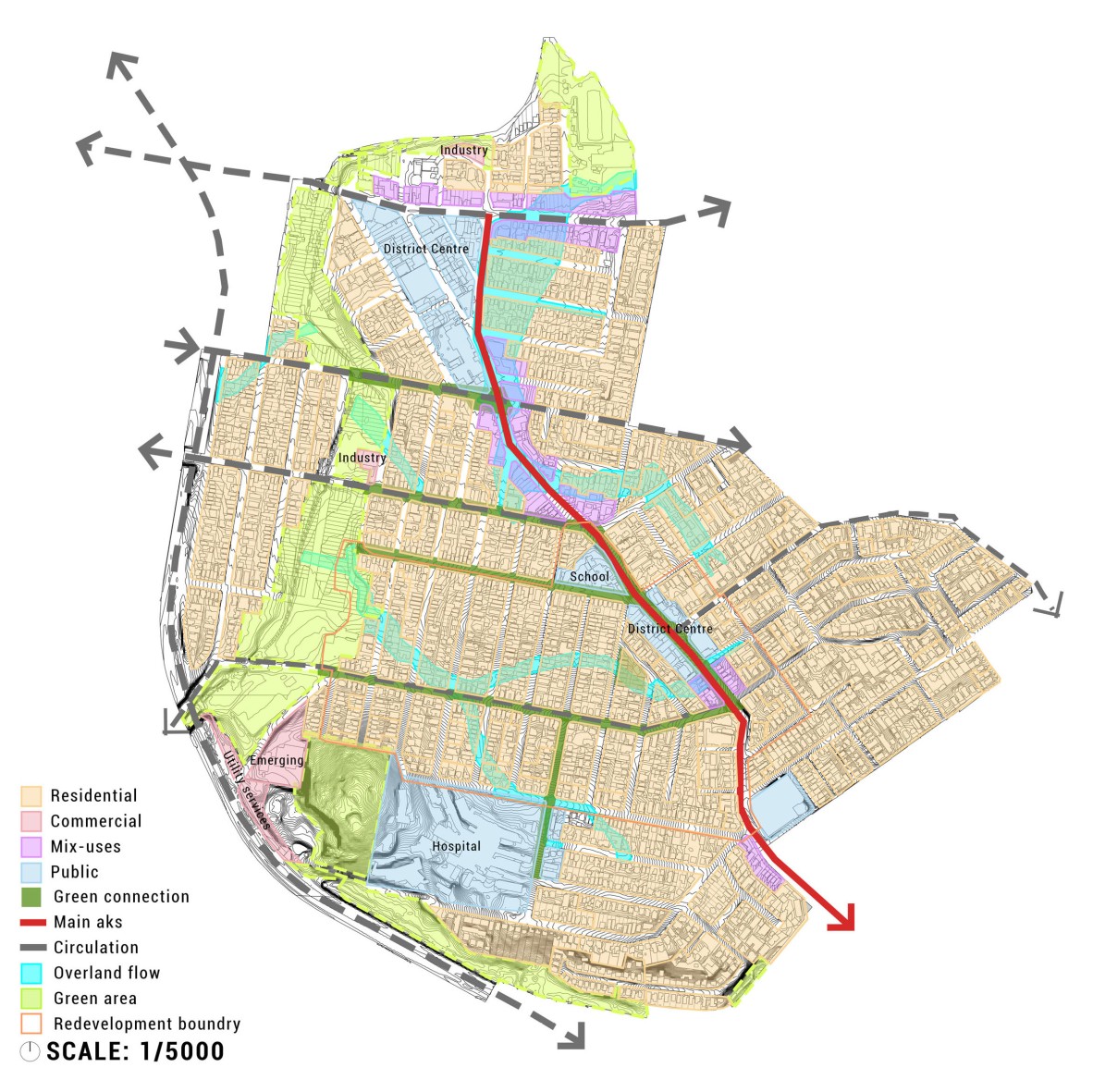A detailed map of Greenslopes Brisbane