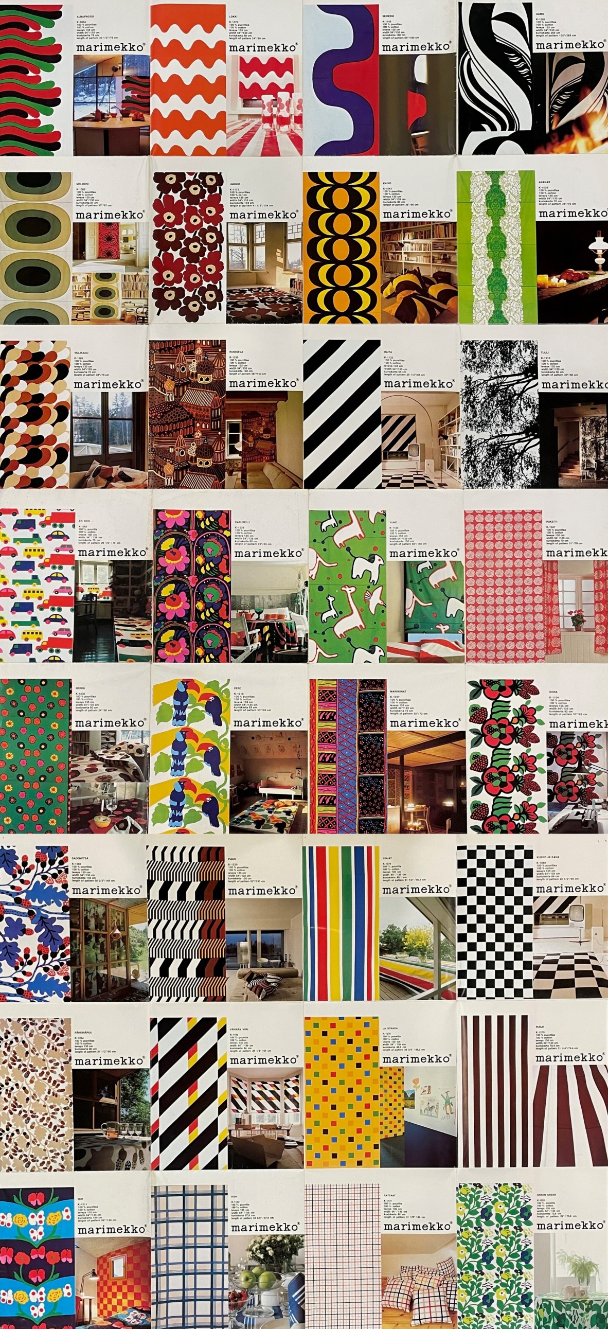 Selection of Marimekko point-of-purchase display posters.