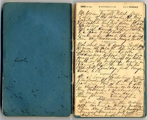 OM81-120 Mary Watson Diaries 1 Jan 1881 - 10 Oct 1881