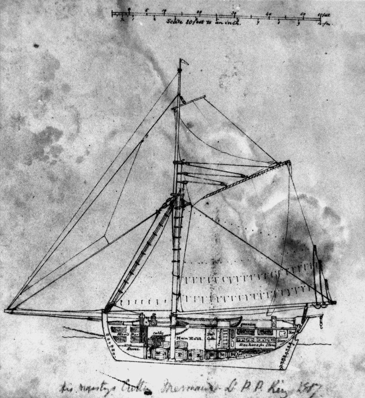 Mermaid (ship), ca.1817.