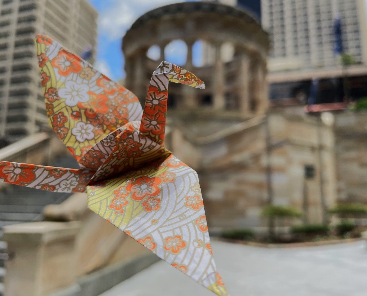 Paper Crane Anzac Square, Brisbane 