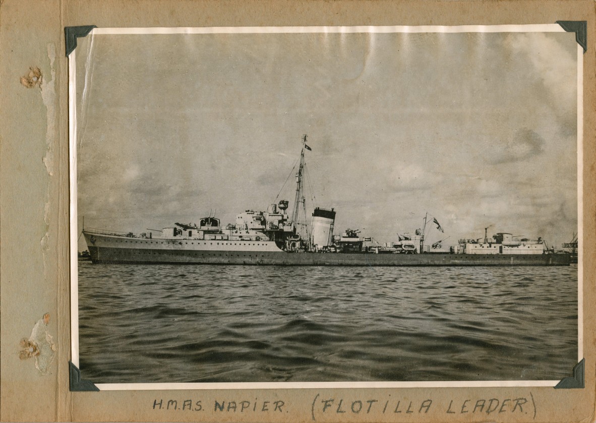 HMAS Napier (Flotilla Leader) at sea