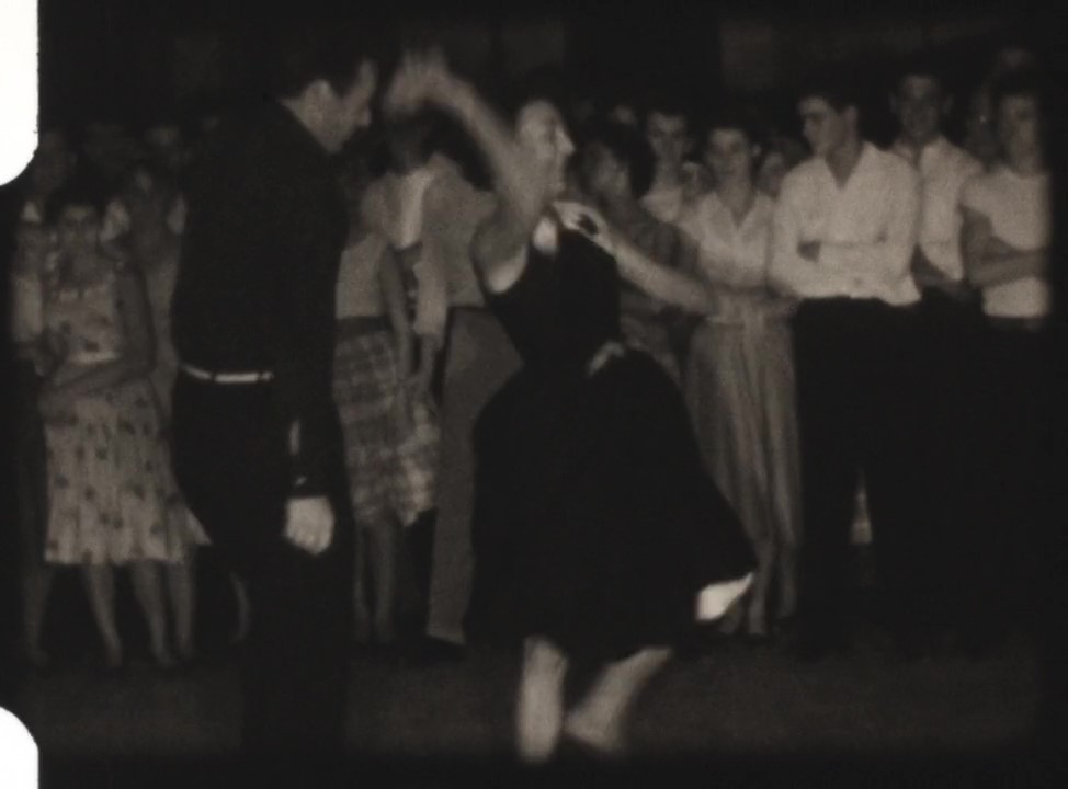 Dancers at what is believed to be a concert performed by Queensland's first rock 'n' roll band, The Rocketts