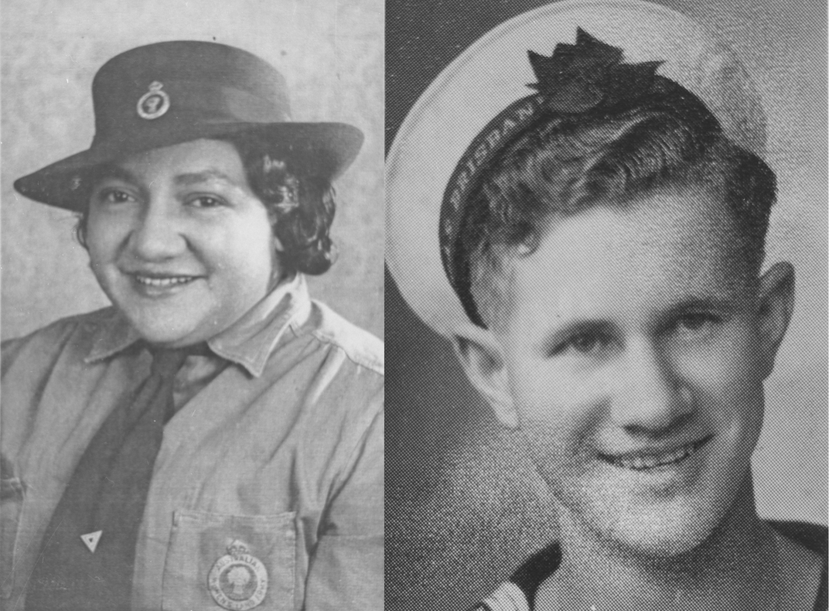 Mavis Ford, Land Army and Richard Thomas Bell, Royal Australian Navy.