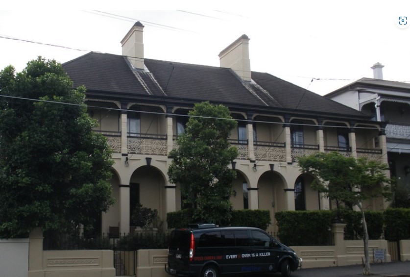 row of three masonry terrace houses At 226 Petrie Terrace, Petrie Terrace