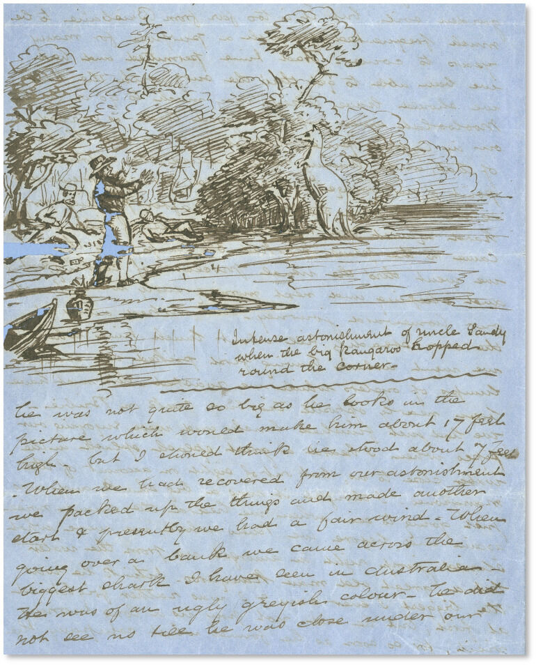 Illustrated letter by Sandy Archer
