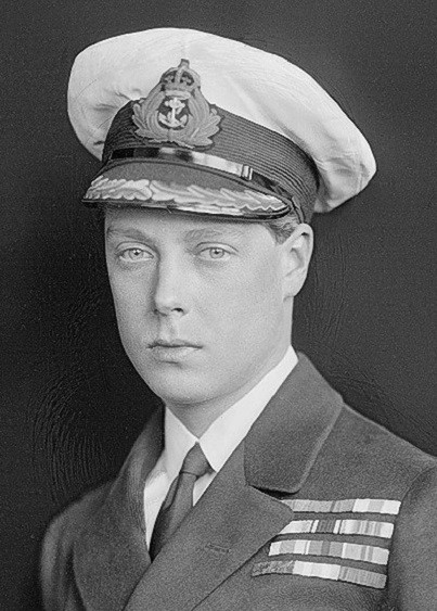 A portrait image of HRH Prince Edward in naval uniform during WWI 