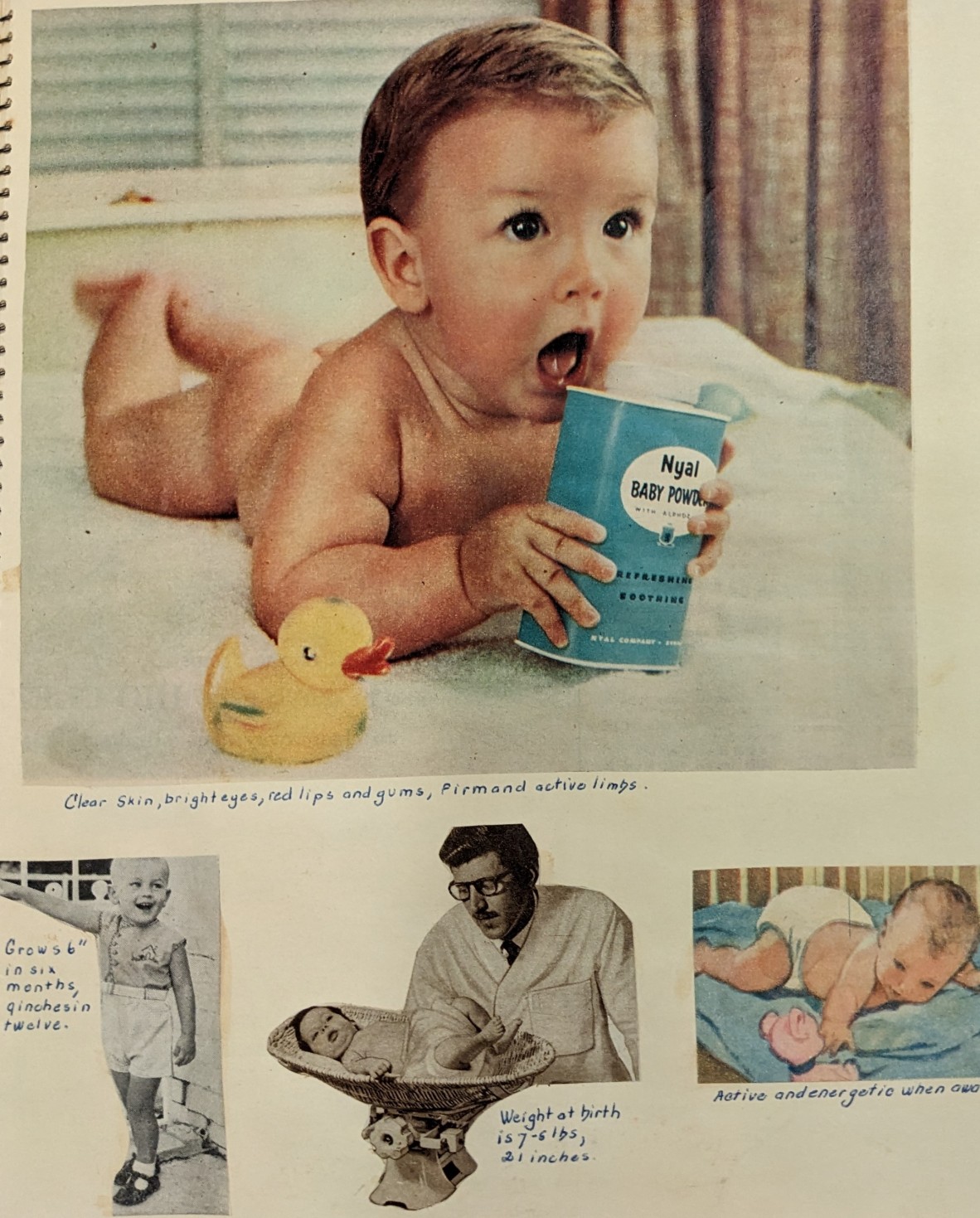 Excerpts from a Mothercraft scrapbook.