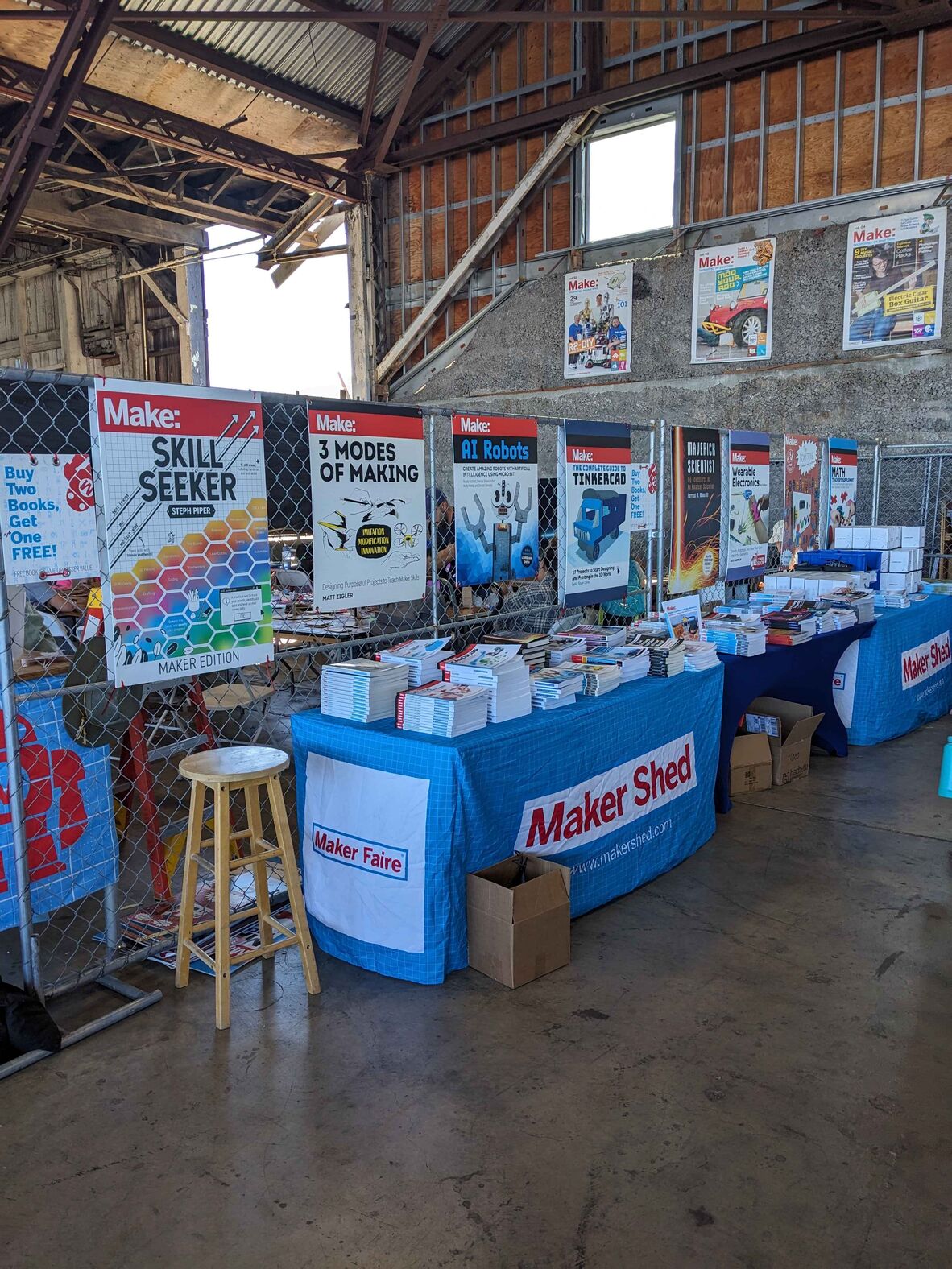 Image of pop up book stall