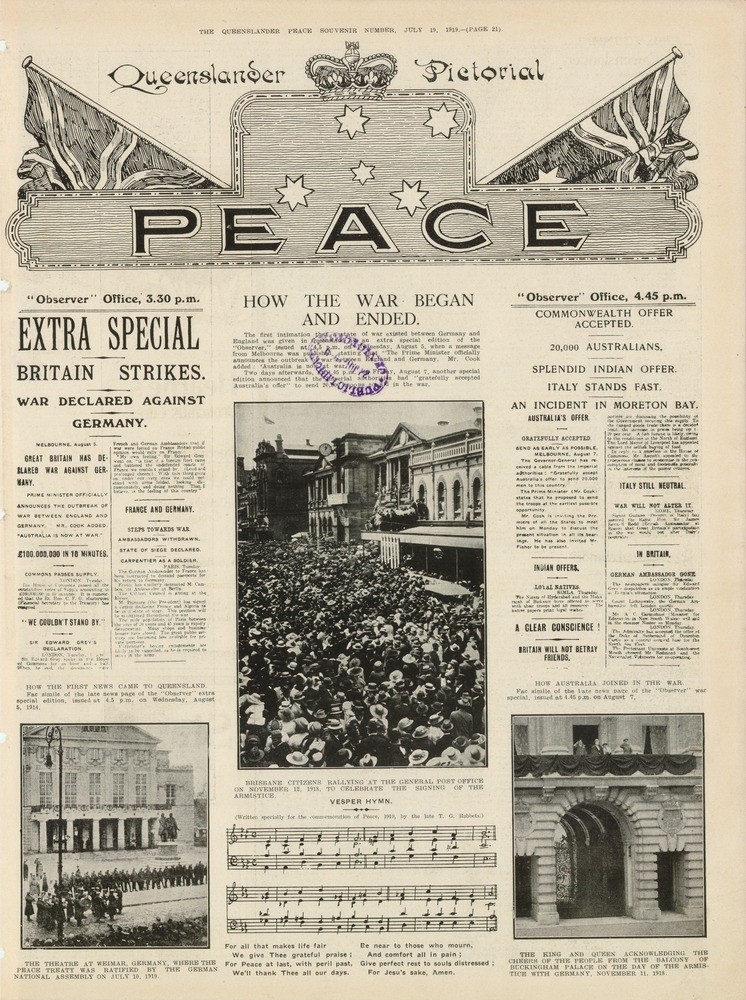 Page 21 of the Queenslander Pictorial, supplement to The Queenslander, 19 July, 1919.