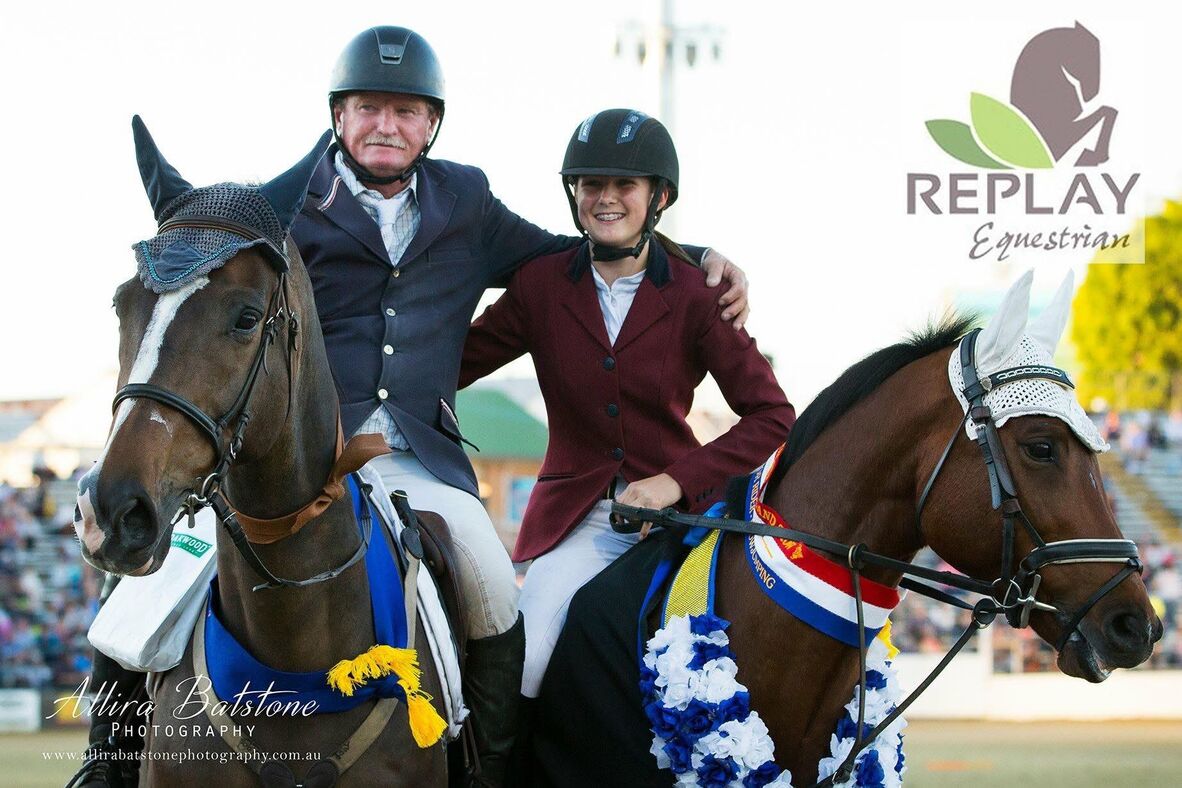 Ron Easey and Armani Easey-Pink 2016 Ekka Champions.