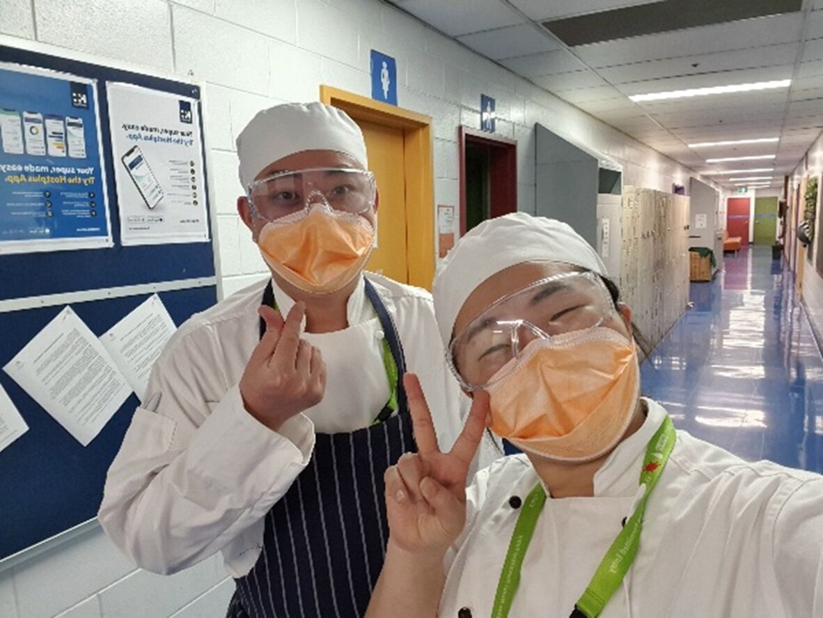 Miya Park, studying cookery at TAFE.