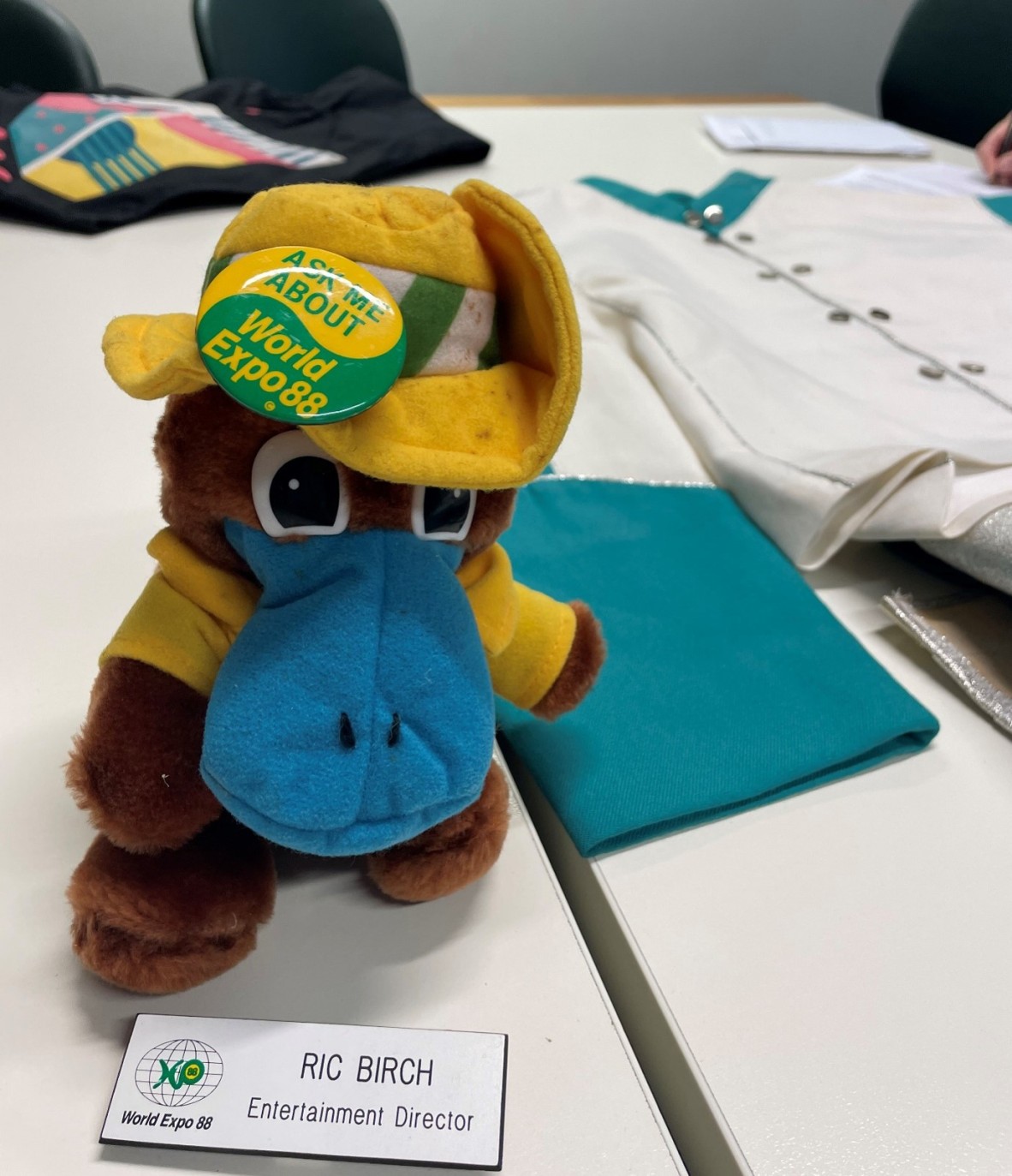 Expo 88 Oz platypus mascot plush toy.