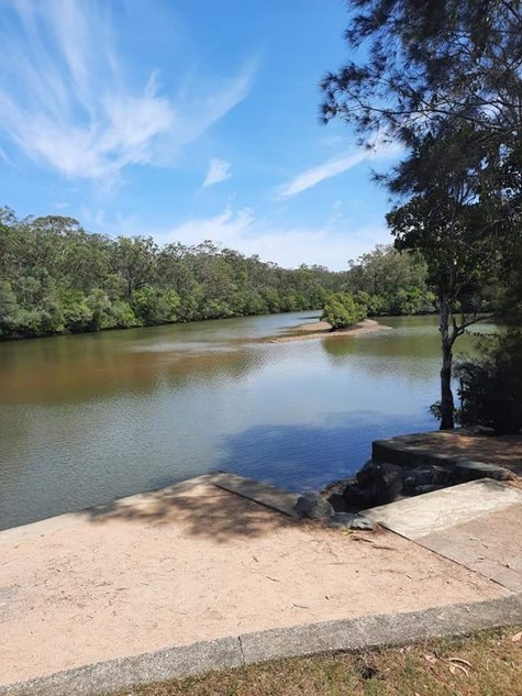 Campbellville site, at the confluence of Coochin and Mellum Creeks in 2021.  