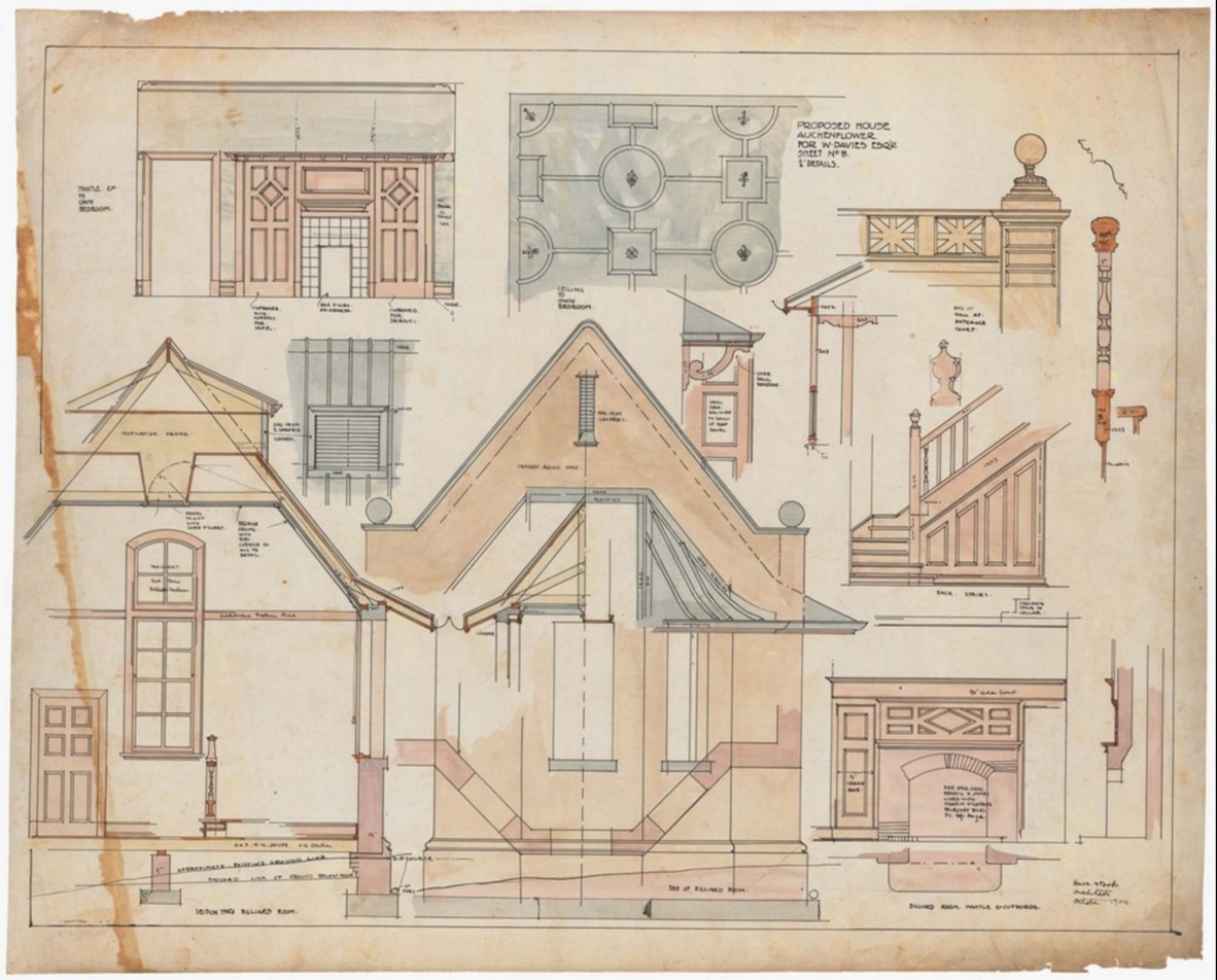 27671 Hall and Dods Architectural Drawings 1898-1984