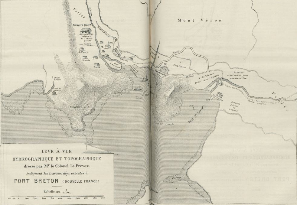 Map of Port Breton Issue 21 Volume 2 La Nouvelle France  journal de la colonie libre de Port-Breton Oceanie