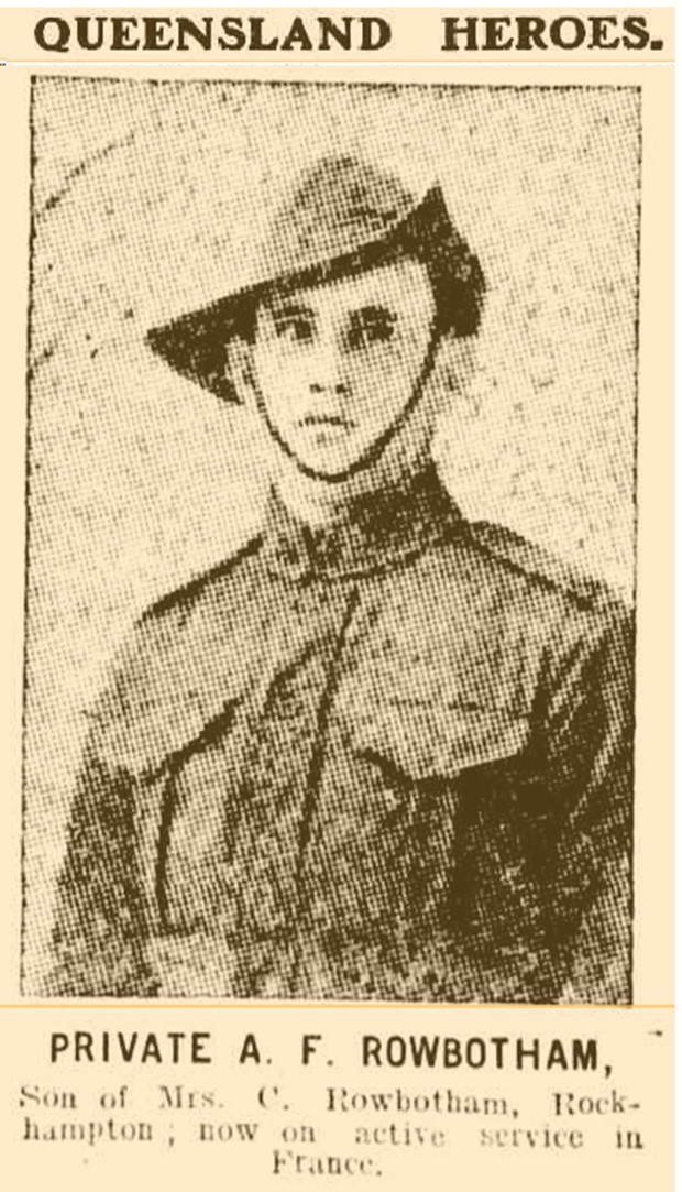 Portrait of soldier in uniform from "The Telegraph" (Brisbane), 1917