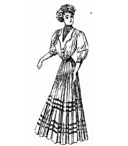 A dress with puff sleeves such as Anne described