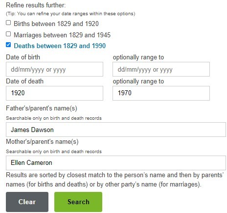 Queensland Registry for births deaths and marriages historical index search