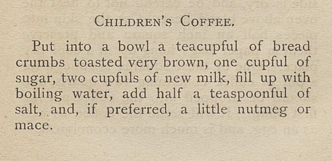 Recipe for Children's Coffee