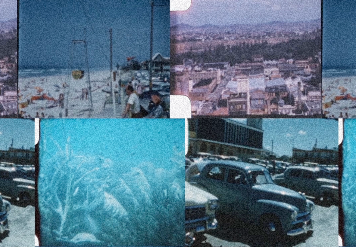 A collage of archival reels