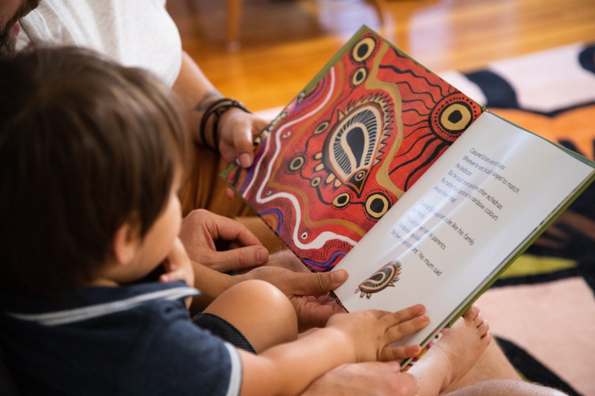 A page from The Coloured Echidna by Eunice Day