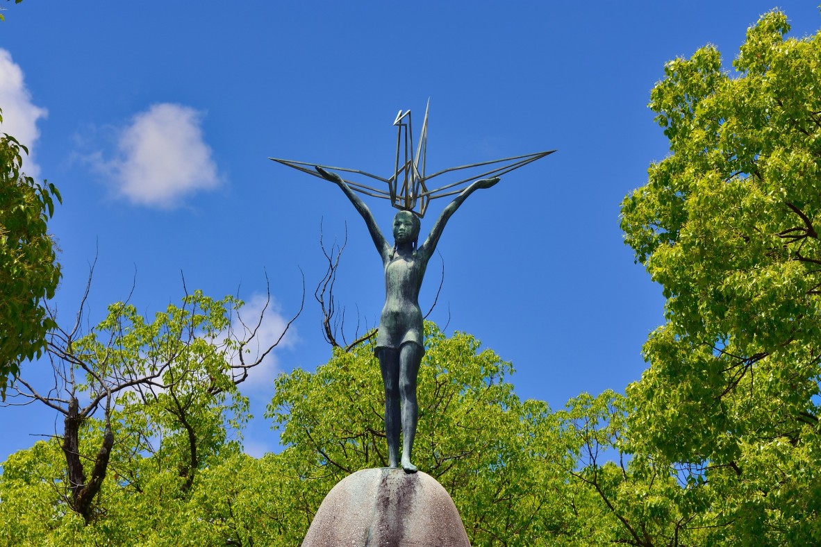 Sadako Sasaki, immortalised in the Children's Peace Monument in Hiroshima.