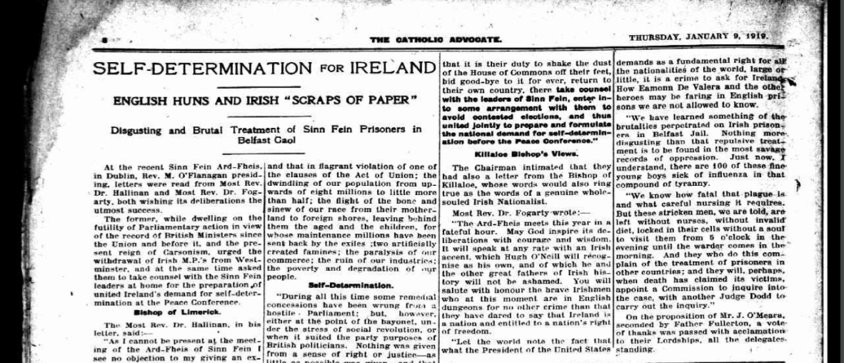 Self-determination for Ireland