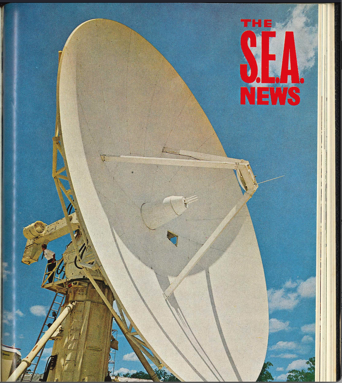 The S.E.A newletter April 1967 edition cover showing the Cooby Creek dish. 