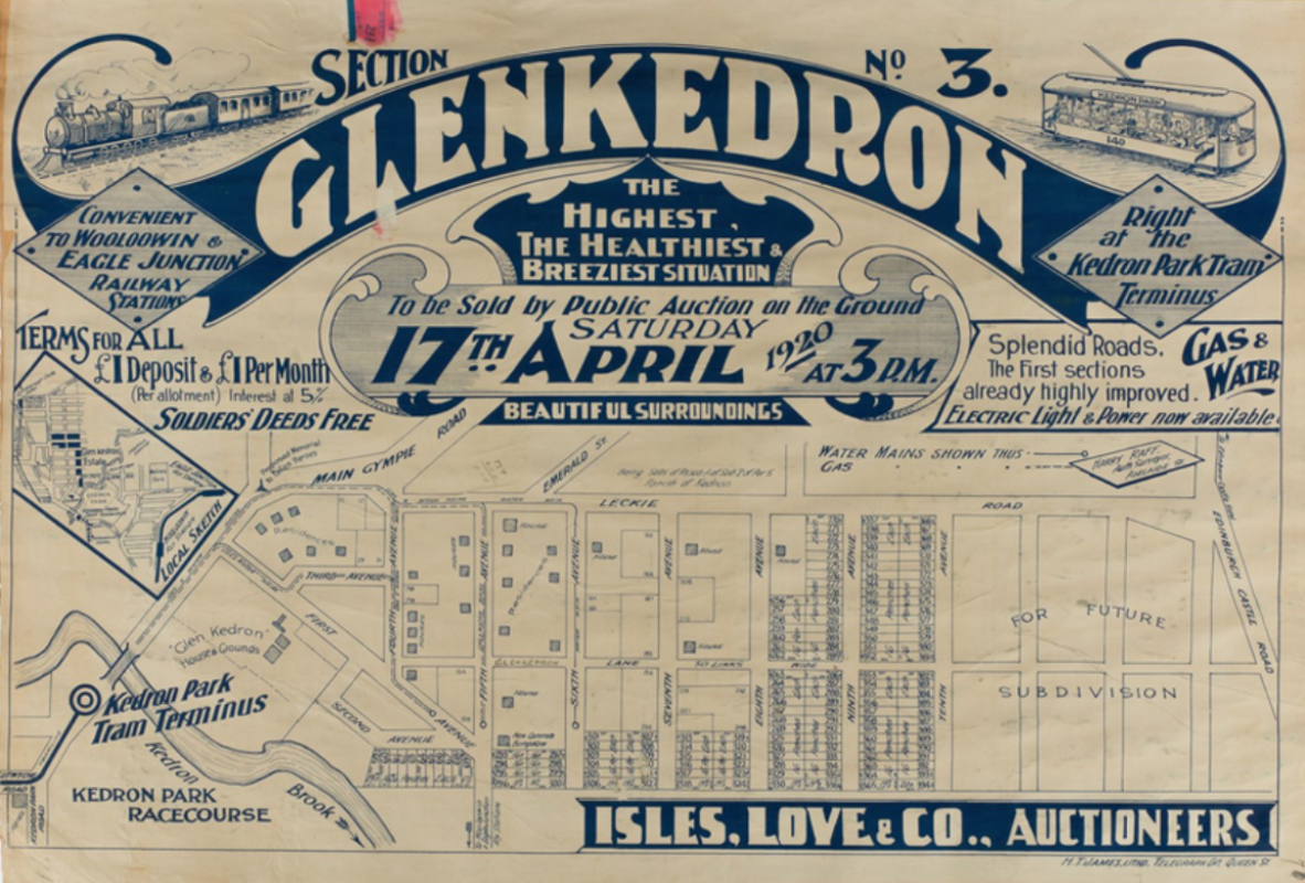 Estate map of Glenkedron Section No 3