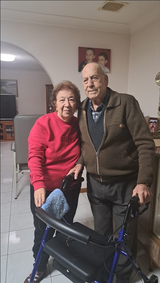 Colour photo of Maria and Leonardo Scalia, 2024